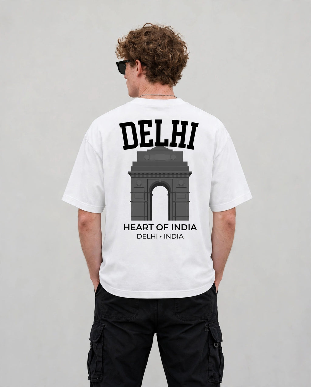 Delhi Oversized Tee - White