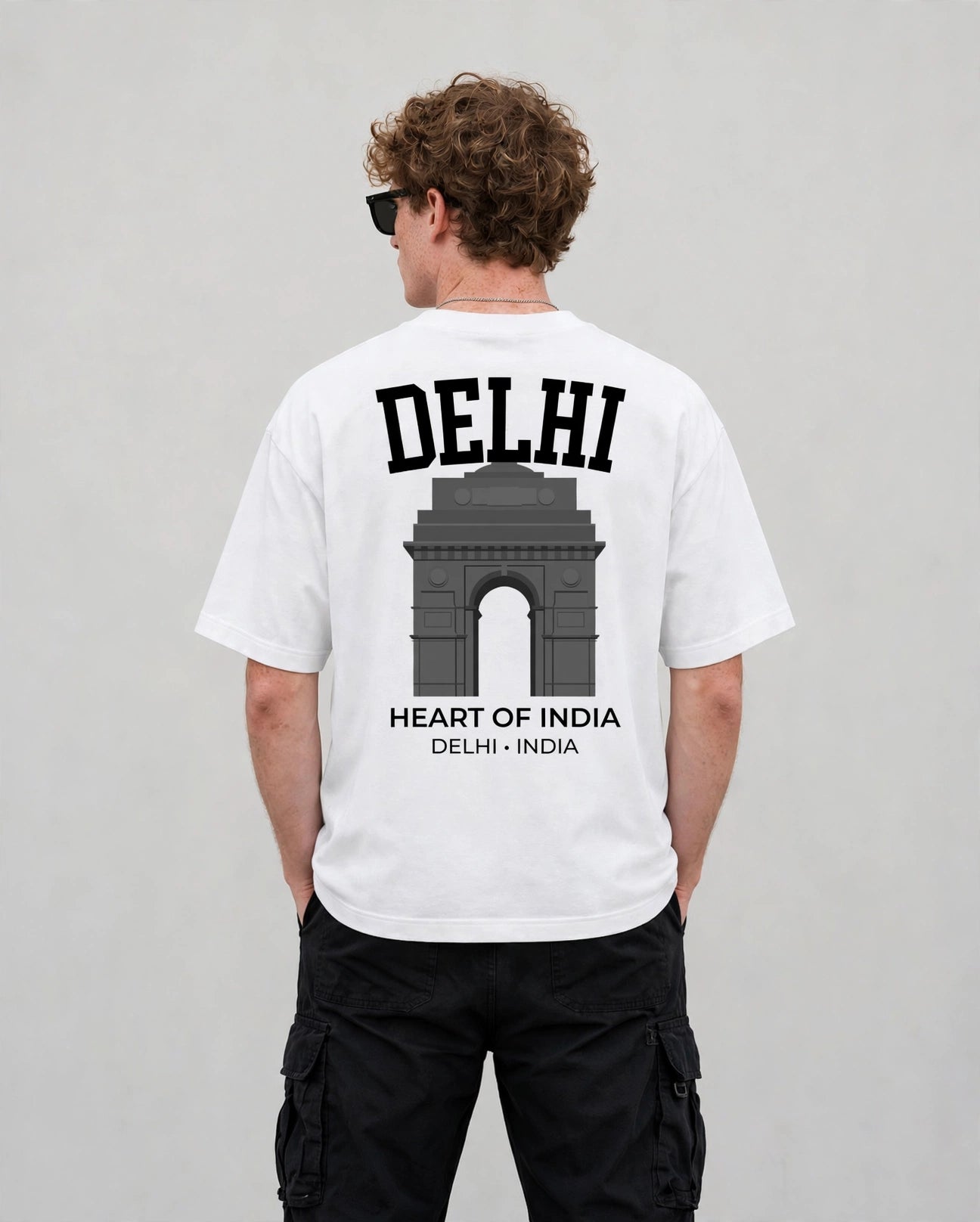 Delhi Oversized Tee - White